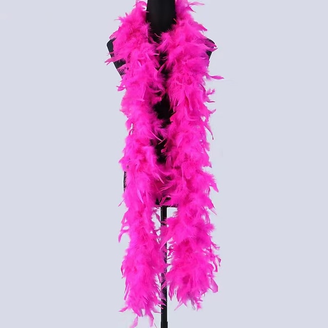  πολύχρωμο φτερό βόα 6,6 ποδιών με φτερά βόα για γυναίκες για χορευτικό γαμήλιο πάρτι απόκριες