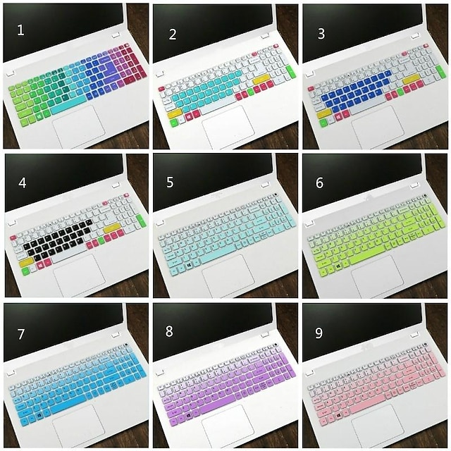  15.6 Inch Silicone Keyboard Cover Protector for Acer E5-575G-51SF A615 TMP2510 TX520 E5-576G -HYX