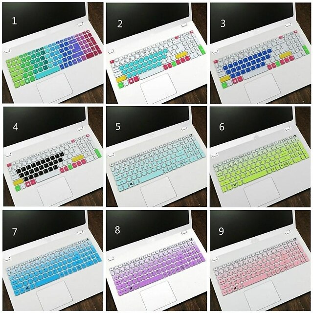  15.6 Inch Silicone Keyboard Cover Protector for Acer E5-575G-51SF A615 TMP2510 TX520 E5-576G -HYX