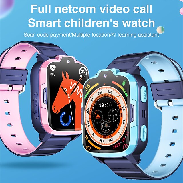  696 Y52 שעון חכם 1.83 אִינְטשׁ שעון חכם לילדים Blootooth מד צעדים שעון מעורר לוח שנה מותאם ל אנדרואיד iOS ילדים שיחות ללא מגע יד מצלמה שליטה במצלמה IP 67 מארז שעון 40 מ