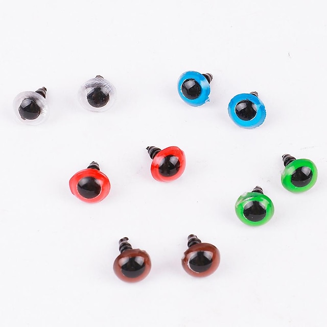 390pcs Plastic Safety Eyes and Noses, Includes Colorful Safety Eyes and
