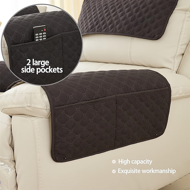  Sofa-Armlehnenbezug Couch-Armlehnenmatte Rückenlehnenbezug weicher Schutz für Stühle Couch Sofasessel Schonbezüge Liegesofa