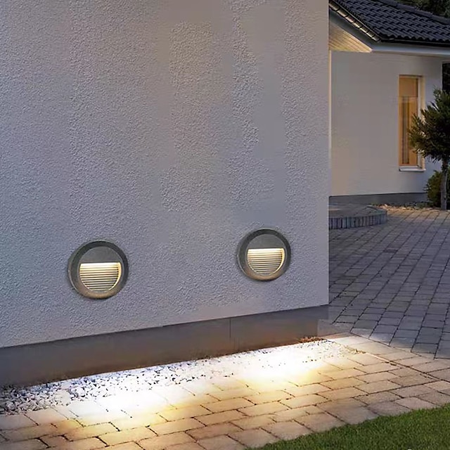  luce sotterranea a led per esterni in acciaio inossidabile ip67 luci da terra incorporate quadrate impermeabili adatte per gradini e angoli 110-240v