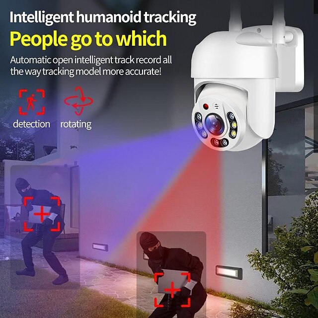 Full Color Night Vision Home Surveillance Camera Hd Ip Camera P2p Cctv 