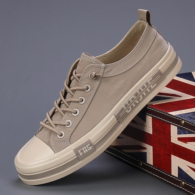 Diagonal Stripes - Inspired By Taylor Swift - Sustainably Made Men’s lace-up canvas shoes