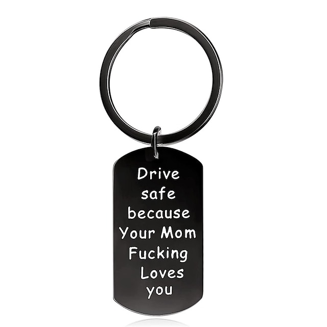  drive gravado seguro porque sua mãe te ama pra caralho chaveiro para filho filha presente de aniversário presente de formatura