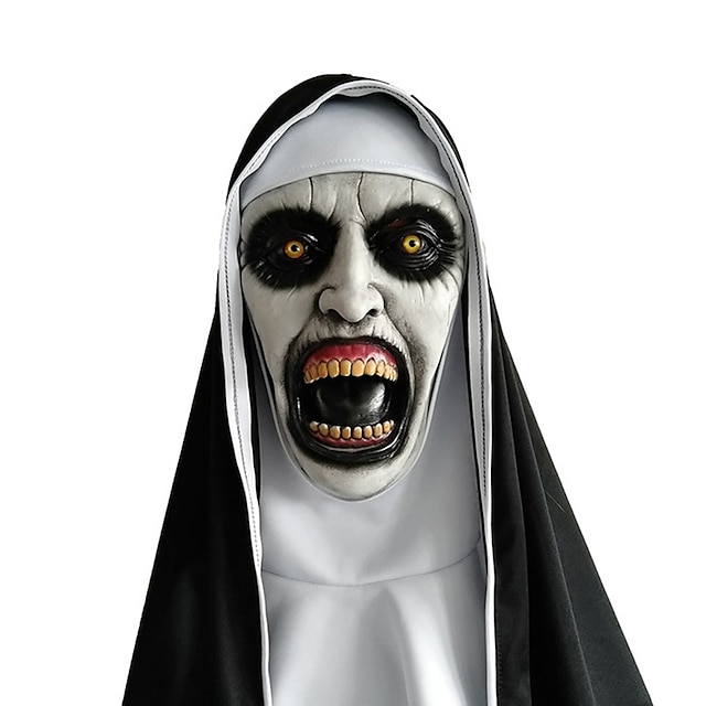  El conjuro Monja Accesorios de Halloween Unisexo Disfraz de miedo Víspera de Todos los Santos Víspera de Todos los Santos Disfraces fáciles de Halloween