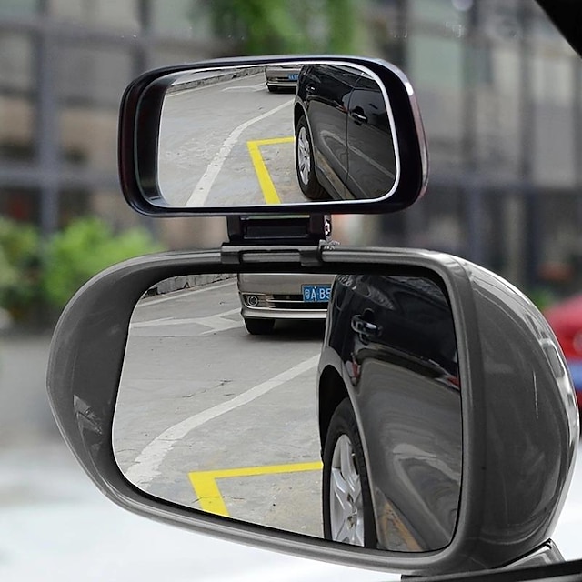  Car Auxiliary Rearview Mirror Curved Surface Large Field Of View Wide-Angle Blind Spot Mirror Reversing Mirror