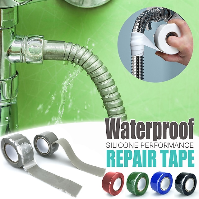  1.5M Waterproof Silicone Performance Repair Tape Bonding Rescue Home Water Pipe Repair Tapes Strong Pipeline Sealing Film Tapes