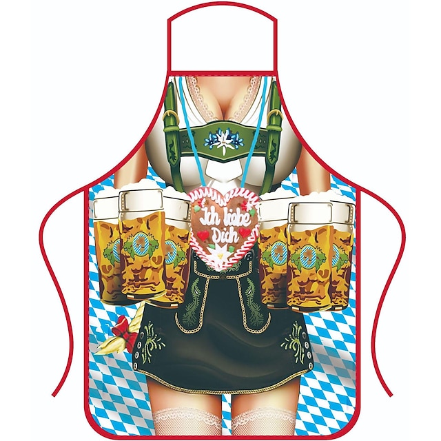  zástěra na oktoberfest pro páry zástěry na vaření německé party kostým na grilování pečení kuchař dárky do kuchyně