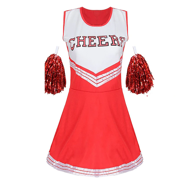 Cheerleader Cosplay Costume Party Costume Masquerade Adults Womens Outfits Halloween 4820