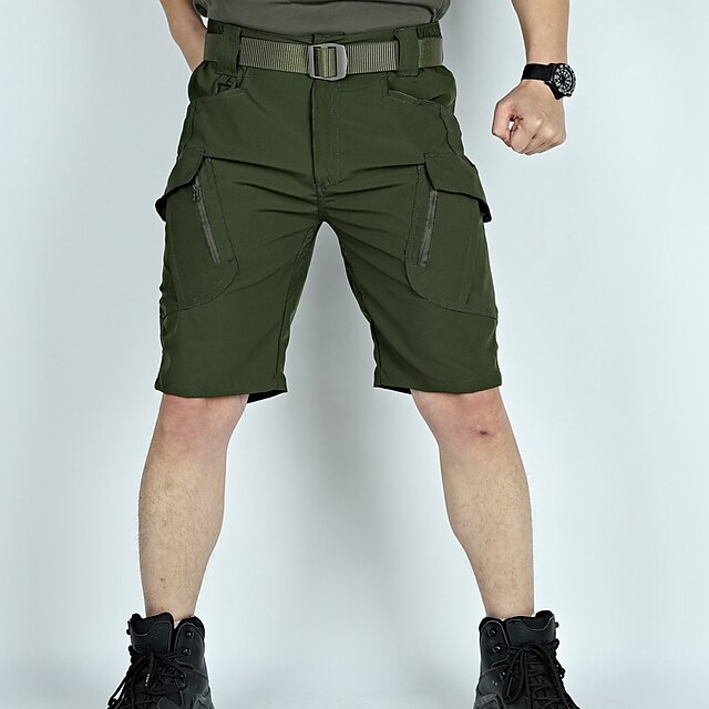 Men's Tactical Shorts Cargo Shorts Zipper Pocket Plain Waterproof