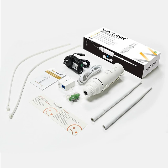 Wavlink Latest Technology 1200Mbps High Power 4x7dBi Antennas Dual Band 2.4GHz&5GHz Gigabit Ethernet Outdoor Weatherproof Wireless WIFI Router/AP Repeater White 20