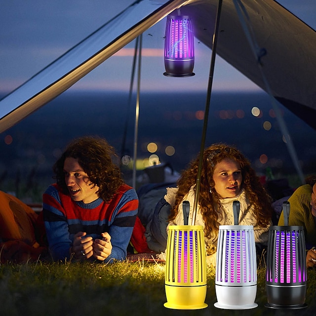  myggmiddel lanterne nattlys elektrisk støt myggdreper hjemmekontor fotokatalysator usb oppladbar myggdreper lampe