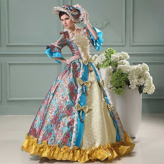  Γκόθικ Βικτοριανό Εμπνευσμένο από Βίντατζ Μεσαίωνα Φορέματα Κοστούμι πάρτι Φόρεμα χορού Πριγκίπισσα Σαίξπηρ Γυναικεία Βραδινή τουαλέτα Απόκριες Πάρτι Βραδινό Πάρτυ Μασκάρεμα Φόρεμα