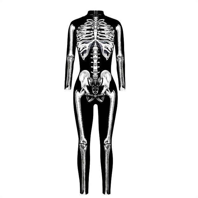 Skeleton / Skull Cosplay Costume Skin Suit Bodysuit Adults' Women's One