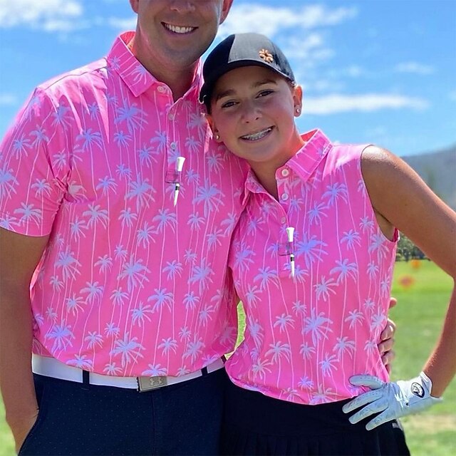 Men's Women's Polo Shirt Matching polo Golf Shirt Breathable Quick Dry