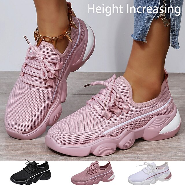 Women's Sneakers Comfort Shoes Plus Size Height Increasing Shoes