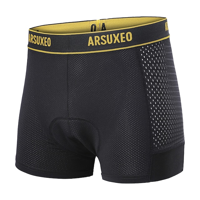  Arsuxeo Herr Mönstrad Undershorts till cykling Cykelunderkläder Cykelshorts Cykel Herr Boxer Vadderade shorts Formpassad Bergscykling Vägcykling sporter Minskar skavsår Uppsugande Svettavvisande