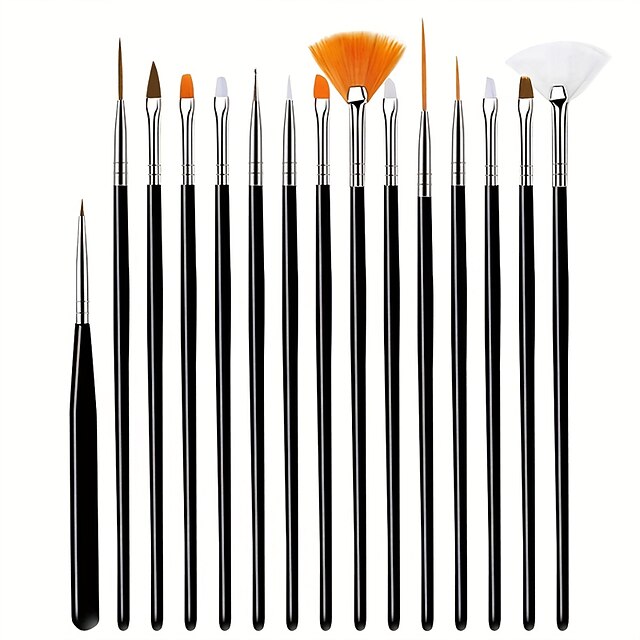 15pcs Fine Detail Paint Brush Set Miniature Paint Brush For Detailing