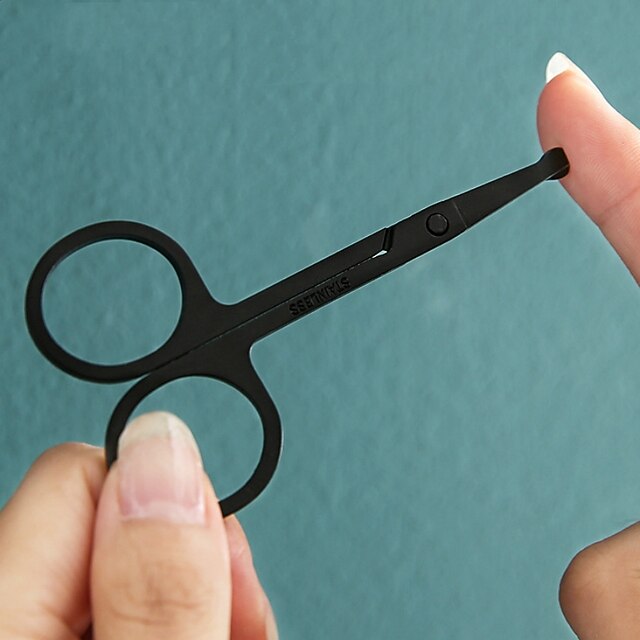 Nose Hair Scissors Stainless Steel Round Head Beauty Trimmer Nose Hair