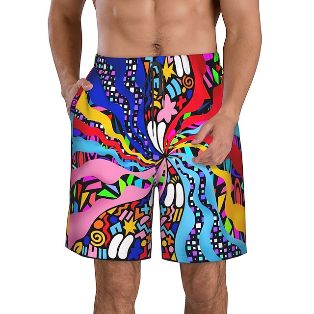  Klassisch Retro Vintage 1970er Shorts Hippie Herren Karneval Maskerade Party / Abend Alltagstauglich Pride Parade Erwachsene Shorts Sommer