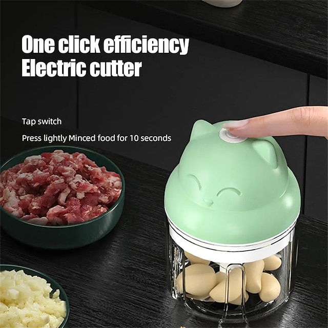  100/250ml mini électrique pilon à ail presse hachoir portable sans fil broyeur machine alimentaire hachoir cuisine outils