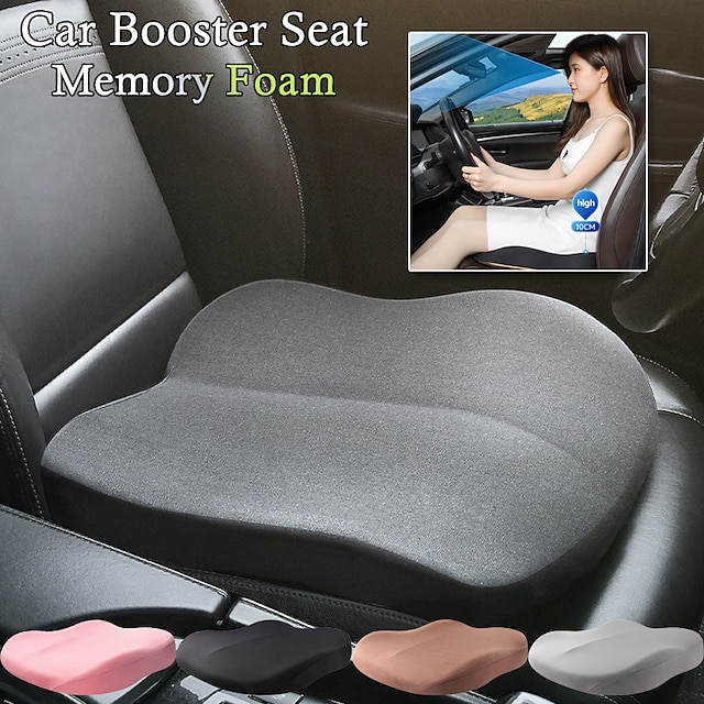 Car Booster Seat Cushion Memory Foam Height Seat Protector Cover Pad Mats  Adult Auto Car Seat Booster Cushions For Short People