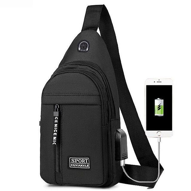 Casual Men's Chest Bag Business Slant Crossbody Shoulder Bag Messenger