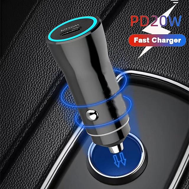  Charging Station 20 W Output Power 1 Port Car Charger CE Certified Security Protection For Cellphone Tablet
