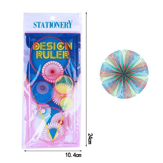  Multi-function Puzzle Spirograph Geometric Ruler Drafting Tools For Students Drawing Toys Children Learning Art Tool Gift For Kids, Back to School Supplies
