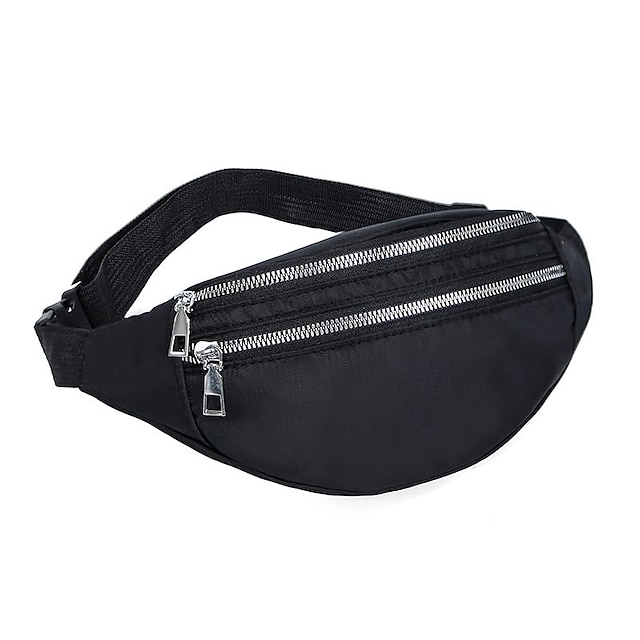 Fashionable Waist Bag For Women Simple Shoulder Bag Lightweight Oxford  Cloth Men Casual Travel Bag