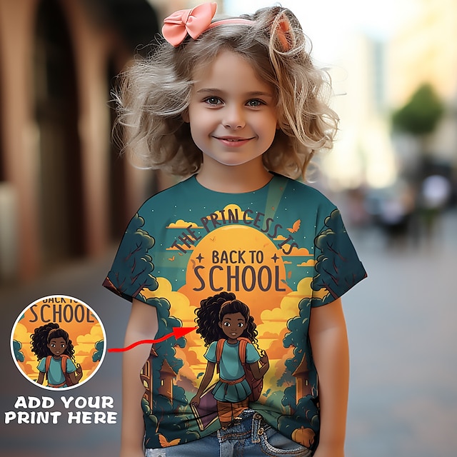  maglietta personalizzata per 3-12 anni per ragazzi e ragazze sport personalizzati progetta i tuoi bambini camicie 3D personalizzate maglietta con stampa integrale regali personalizzati