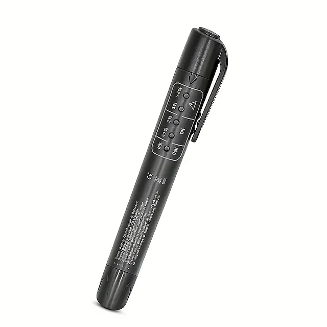 Brake Fluid Liquid Tester Auto Brake Diagnostic Testing Tool Hydraulic Fluid Liquid Oil Moisture Analyzer With 5 LED Indicators Brake Testing Tool 9