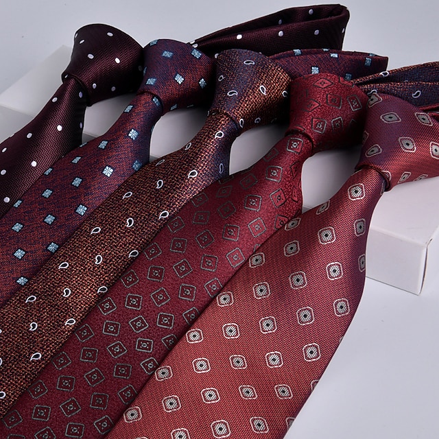  Pánské kravata Kravaty Klasické Tisk Tisk Svatební narozeninová oslava