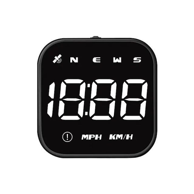 digitale gps snelheidsmeter auto hud heads-up display met digitale snelheid in mph kph kompas rijrichting vermoeidheid rijherinnering te hoge snelheid alarm tripmeter
