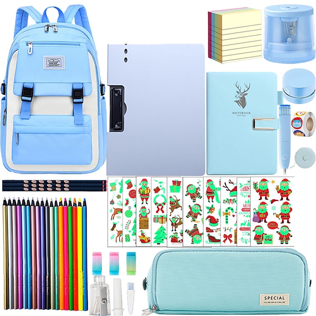  751 Pieces Back to School Supplies Kit for Kids K-12, School Essentials Supplies Set Bulk for Girls, Boys, Teachers. Includes Backpack, Pencils, Folders, Notebooks and Much More for Students All Ages