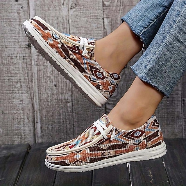 Women's SlipOns Comfort Shoes Plus Size Canvas Shoes Daily Summer Flat