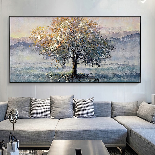  mintura ručně vyráběné stromové olejomalby na plátně nástěnná umělecká dekorace moderní abstraktní obraz krajiny pro domácí dekoraci válcovaný bezrámový nenatažený obraz