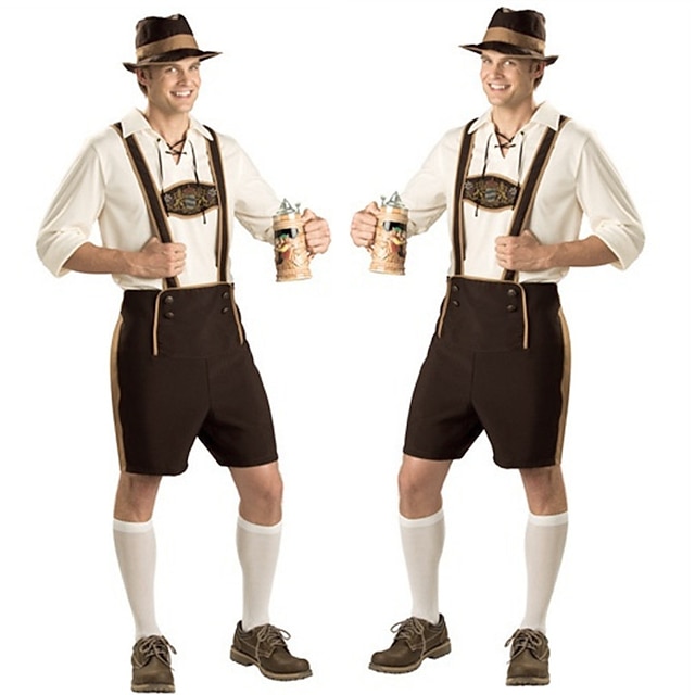 Couples Oktoberfest Beer Festival Costume Dirndl Dress Lederhosen