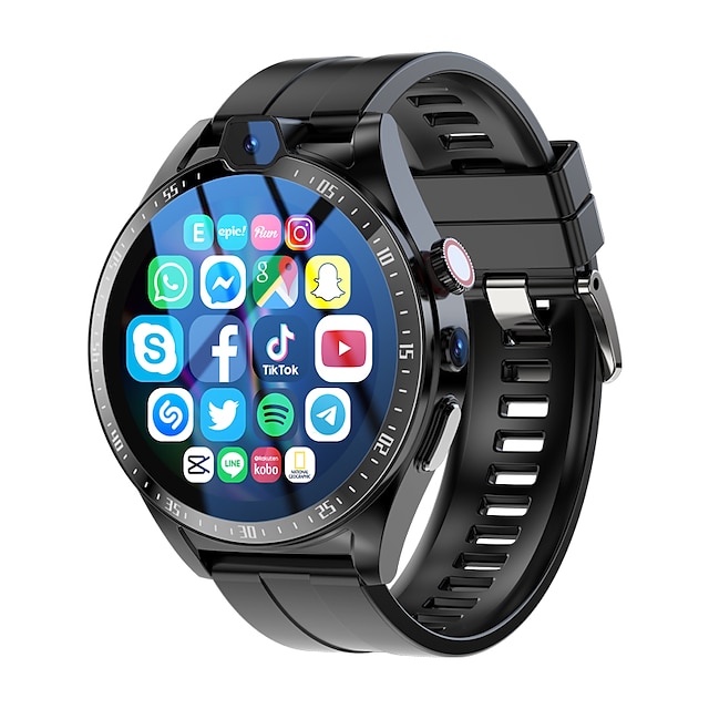  2023 global version 4g smartwatch 4g 64gb 1.43 cirkulär skärm hjärtfrekvensdetektering nfc gps beidou plats smartklocka med 5 miljoner kameror