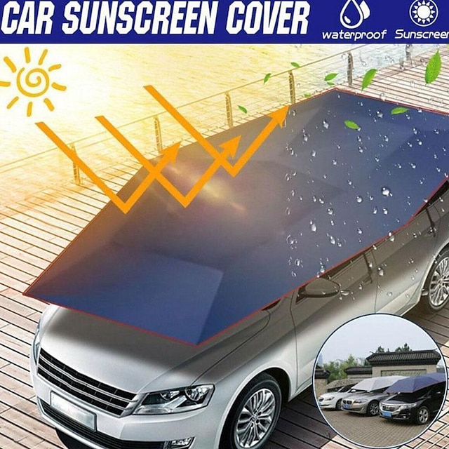  Auto Foldable Vehicle Cover Tent Car Umbrella UV Sunshade Waterproof Protection