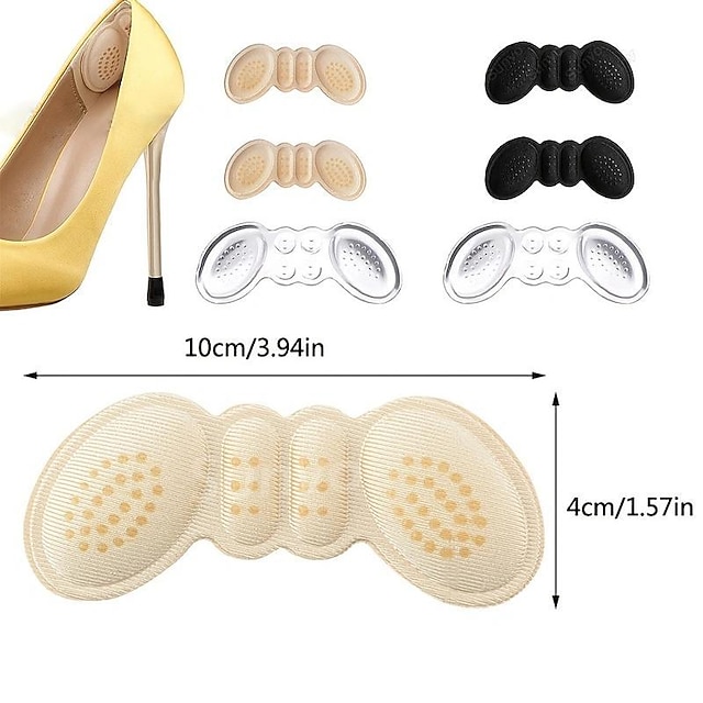 5 Pairs Silicone Heel Pads for Women Shoes Inserts Feet Heel Pain