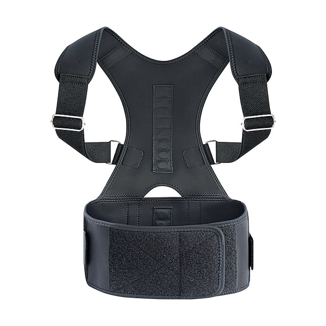  Verstellbarer Doppelzuggurt für die Schulter, Wirbelsäulenstützgürtel, Korrektur der Lendenwirbelsäule, für Männer und Frauen, orthopädisches Korsett für den oberen Rücken