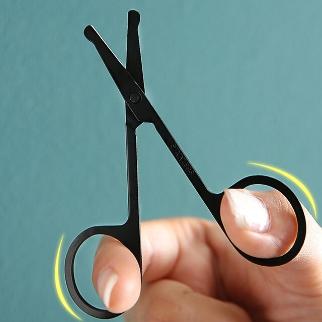 Nose Hair Scissors Stainless Steel Round Head Beauty Trimmer Nose Hair