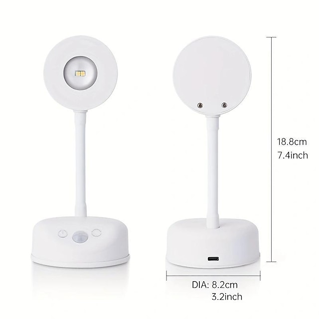 Rechargeable Motion Sensor LED Wall Light Wireless Wall Monted Night ...