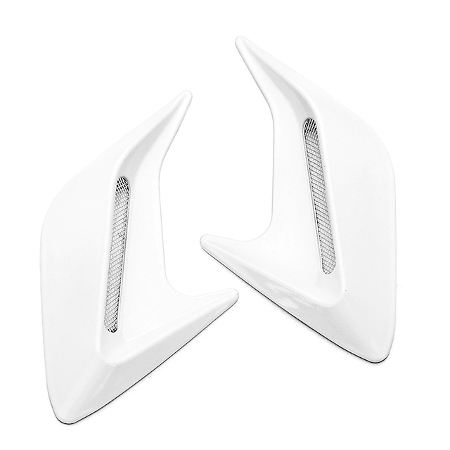  2PCS Car Side Vent Air Flow Fender Intake ABS Sticker Shark Gills Auto Simulation Side Vents Styling Car Accessories