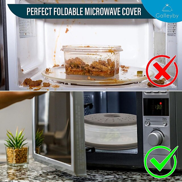 Collapsible Microwave Cover, Microwave Lid, Multifunctional Microwave
