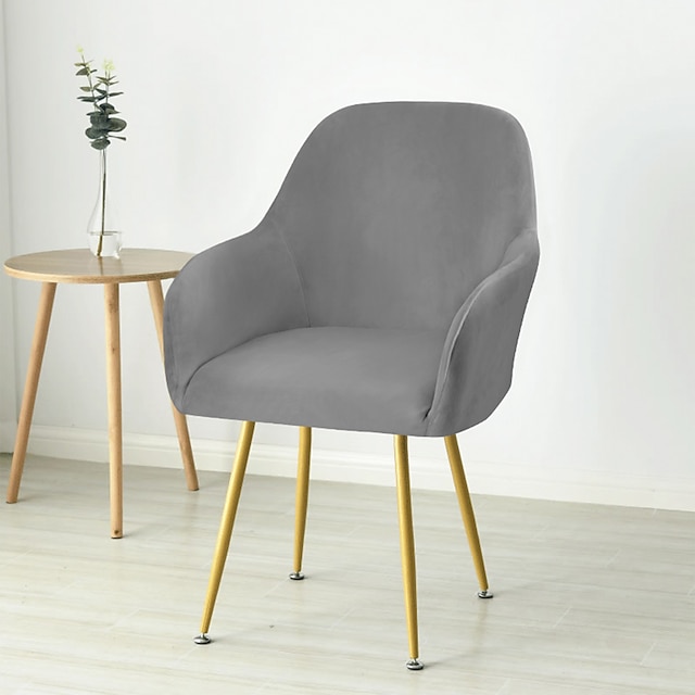  capa de cadeira de asa elástica de veludo capa de cadeira de asa, capa protetora reutilizável para sala de jantar decoração de casa lavável