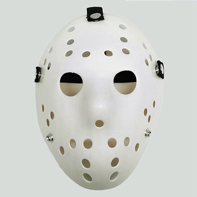  Jason Vorhees Jason Voorhees Naamio Halloween rekvisiitta Aikuiset Miesten Naisten Kauhu Pelottava puku Halloween Karnevaali Helppo karnevaaliasu